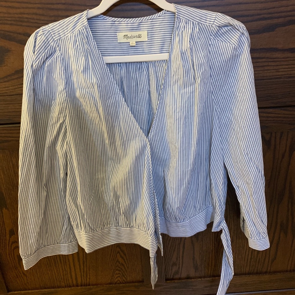 Madewell wrap blouse